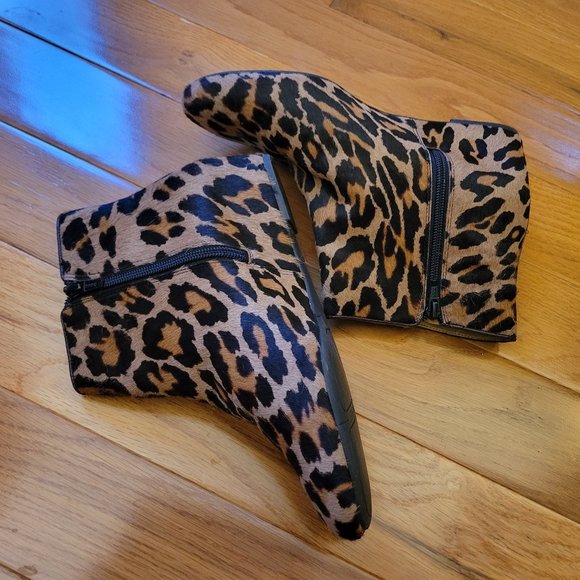 Nine West size 8 leopard pixie boots - Picture 3 of 6